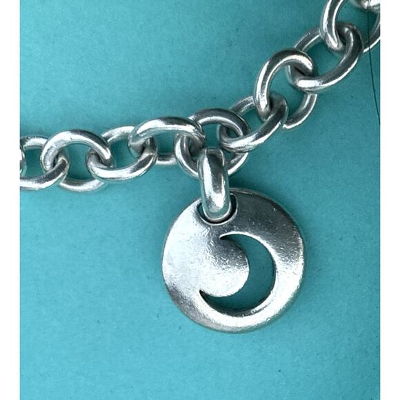 Tiffany & Co. Silver Sun Moon Star Heart Horseshoe Charm Bracelet XXL 9.5” RARE - Picture 6 of 9
